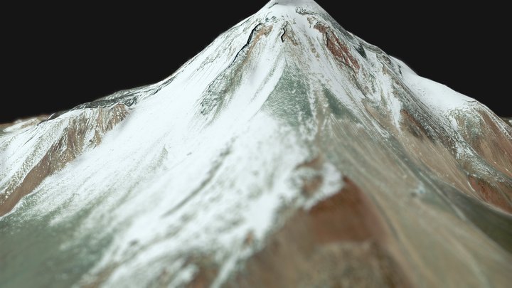 Mount Llullaillaco, Argentina, South America – Modello 3D gratuito STL