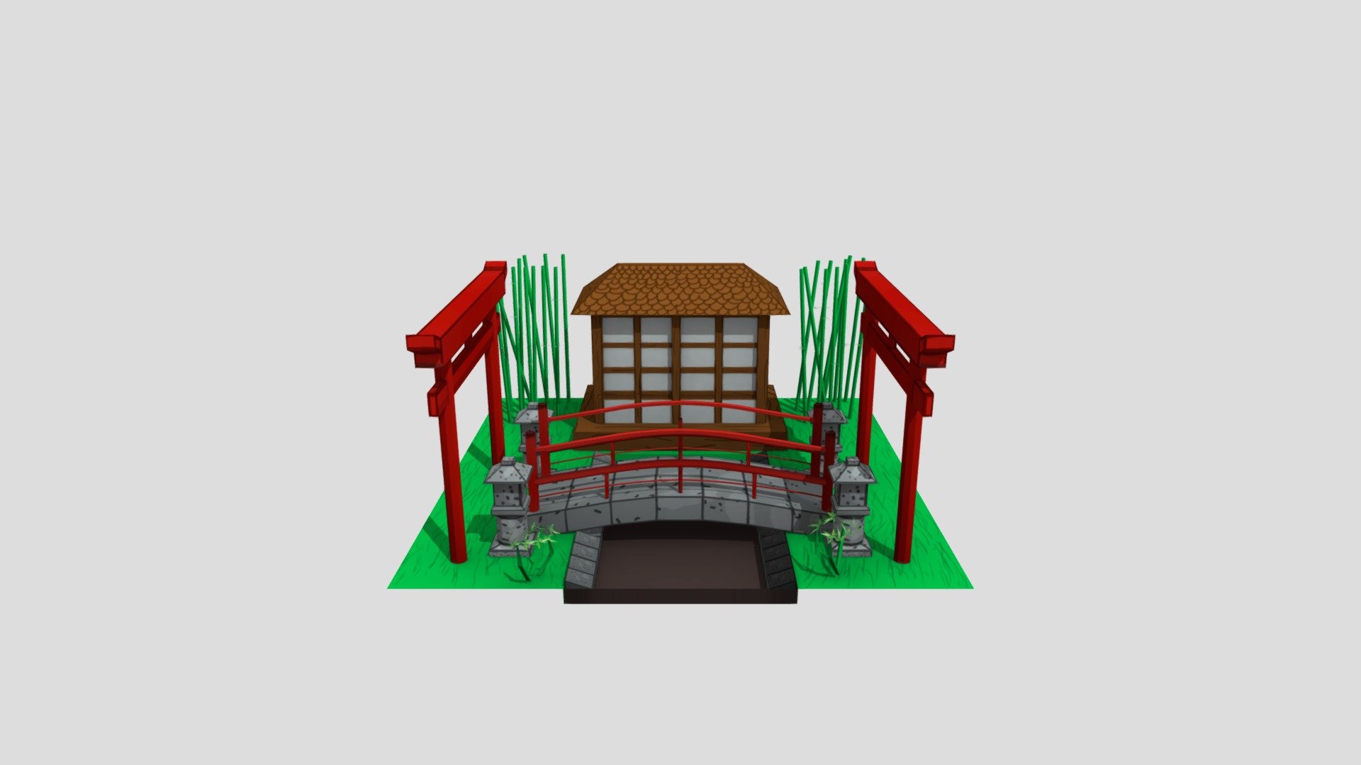 Japanese Garden - 3D model by Makorel [2ff5103] - Sketchfab