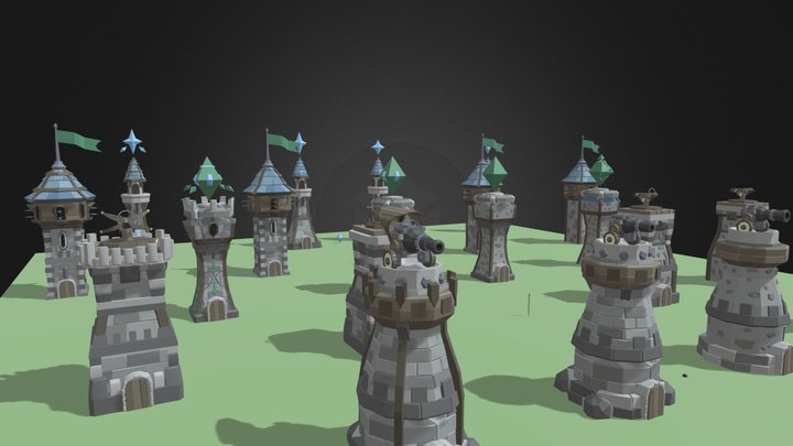 Tower Defence Pack | 3D model