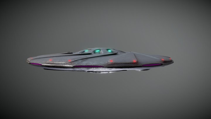 8k - UFO - Scout One 3D Model
