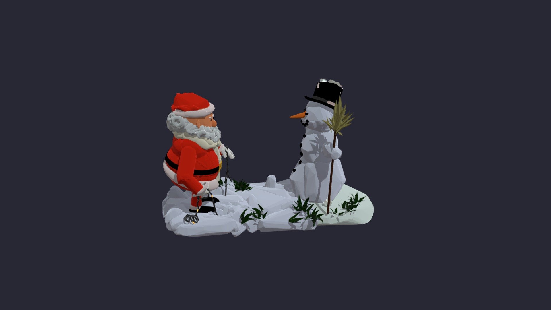 Santa meets Snowman