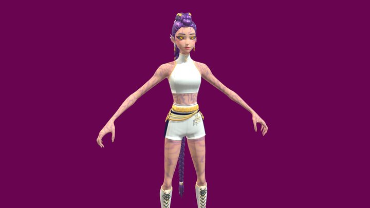 (Fix)Kpop Demon Hunters × Fortnite-Rumi Patterns 3D Model