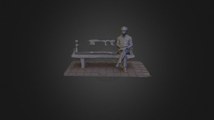 Photogrammetry - De Haan - Statue Einstein 3D Model