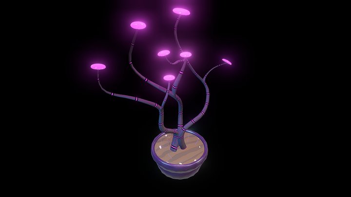 neon mushrooms 3D Model