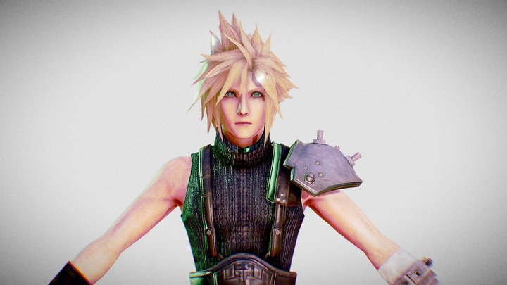 Cloud Strife – Modelo 3D gratuito STL