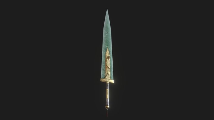 Jade Sword 3D Model