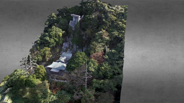 沖ノ神島神社・王位石　-小値賀町野崎島- 3D Model