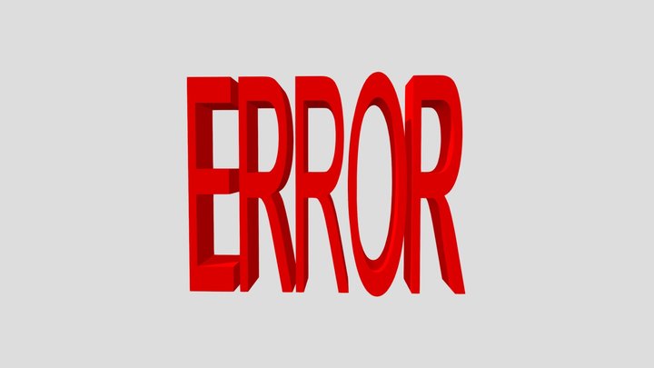 Error – Modello 3D gratuito STL