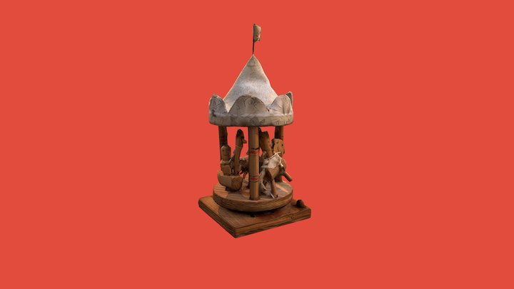 WWII Toy - Prater Carousel 3D Model