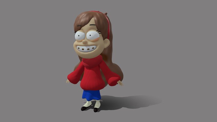 Mabel Pines character 3D Disney 3D Model