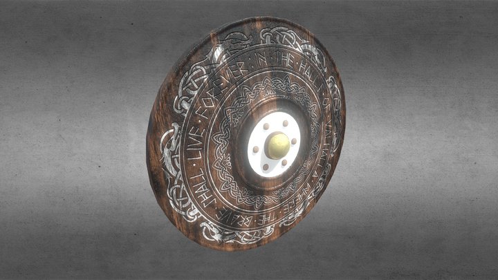 Vikings Shield 3D Model