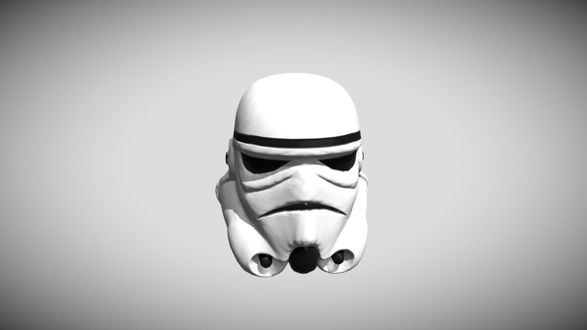 Stormtrooper Helmet Low-poly