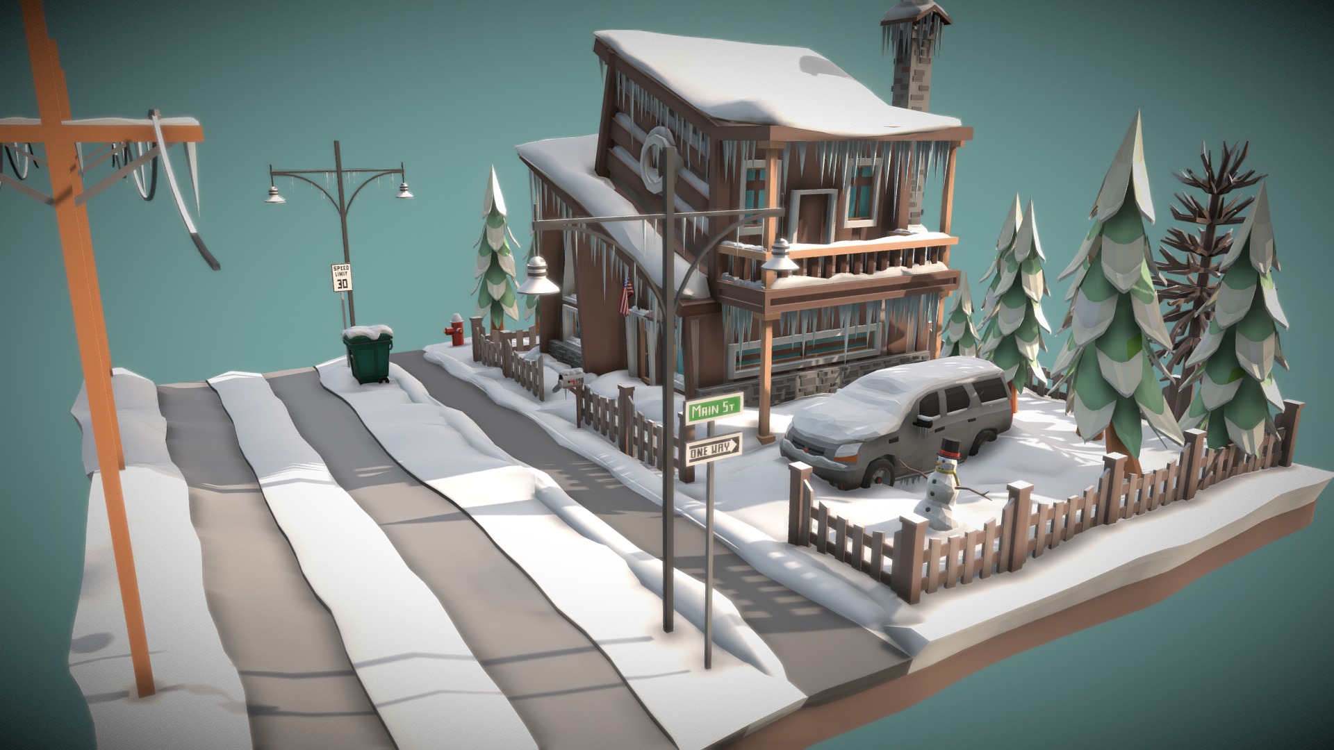 Low Poly Winter Scene Download Free 3d Model By Edwiixgg Edwin3d [2ffe1ed] Sketchfab