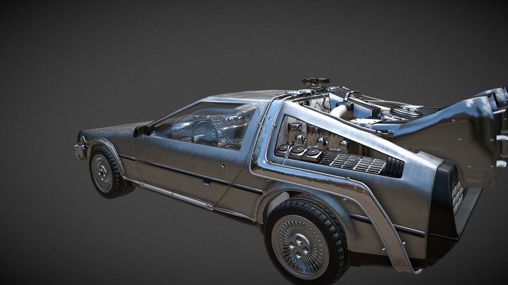 Delorian 3D Model