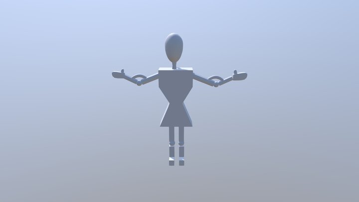 A simple Robot WIP (Work In Progress) 3D Model