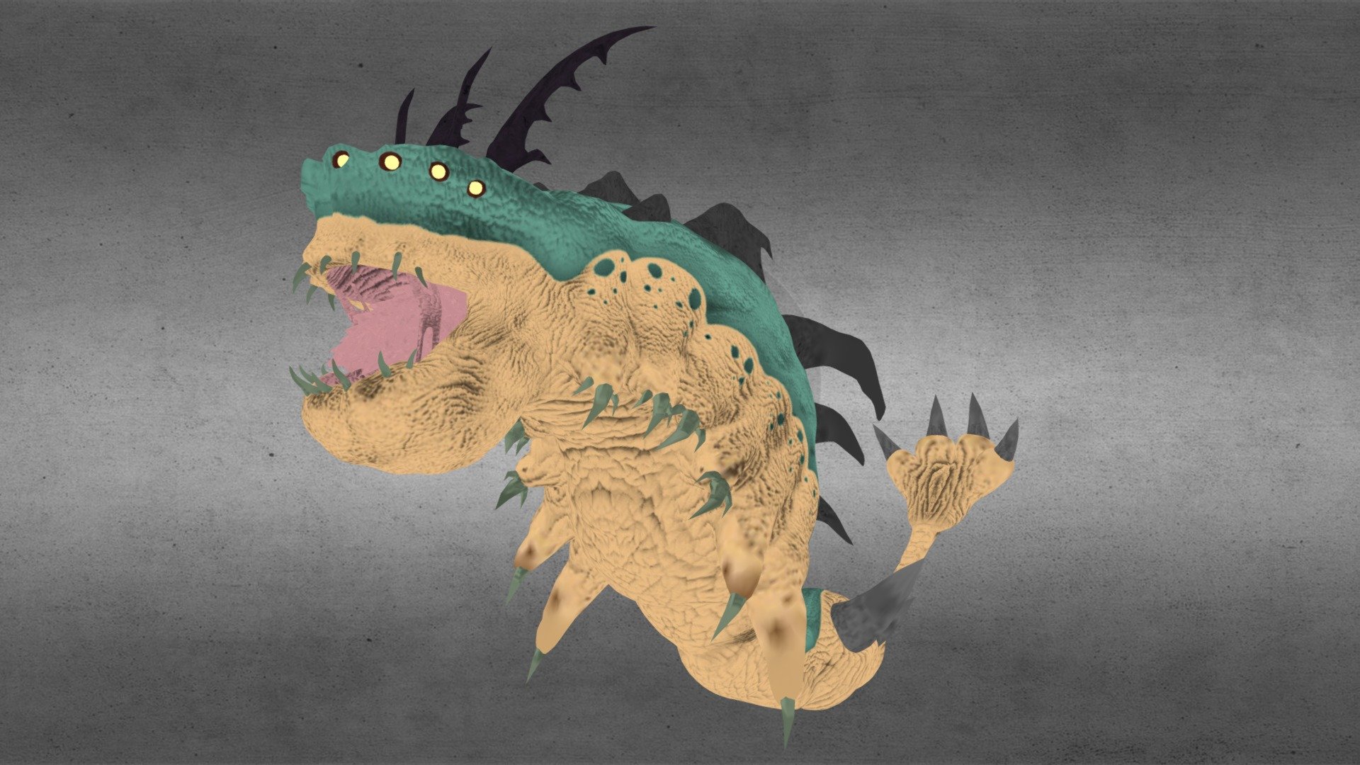 El Gusano Gigante (The Giant Worm) - Download Free 3D model by ...