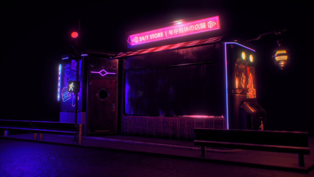 24/7 Cyberpunk Store