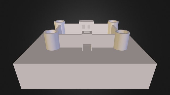 Simple Castle.dae 3D Model