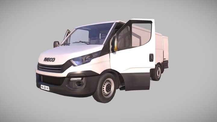 Iveco Daily Van 2014 3D Model