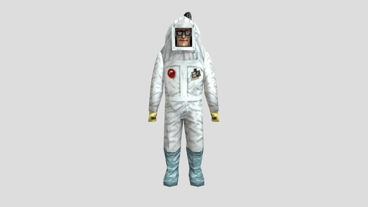 Half Life HAZMAT Scientist 3D Model