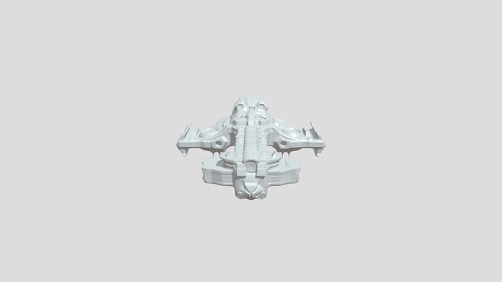 Starcraft inspired Battlecruiser 3D Model
