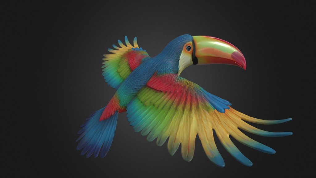 Toucan Neutral Flying Pose
