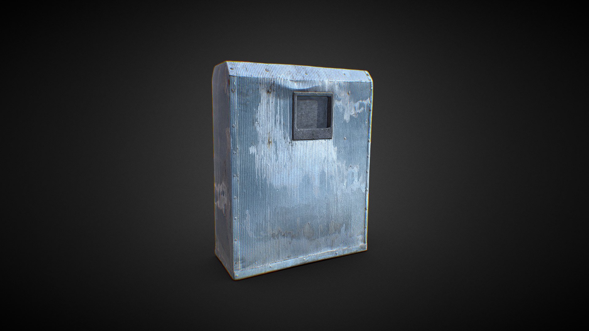 Gas Meter Cover 3D Scan - Retopo