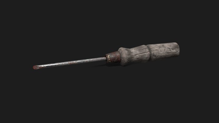 GAP Tool | Chrom Vadium Vintage Screw Driver 3D Model