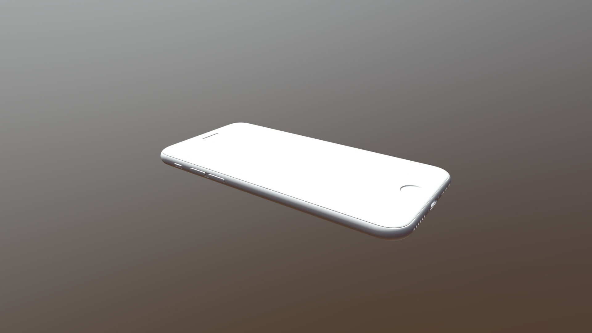 3D model iPhone 7 – original Apple dimensions - This is a 3D model of the iPhone 7 - original Apple dimensions. The 3D model is about a white cell phone.