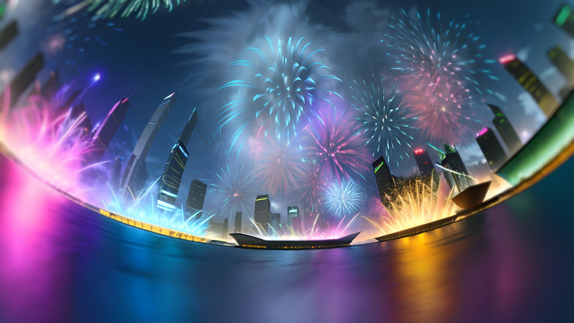 FREE - SkyBox Firework Sky - Download Free 3D model by Paul (@paul_paul ...