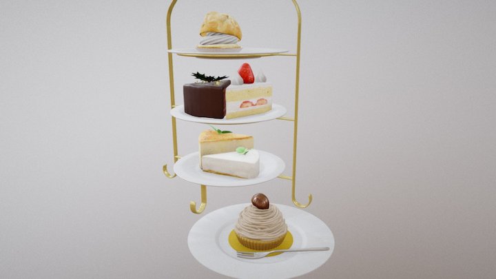 cake_set_new 3D Model