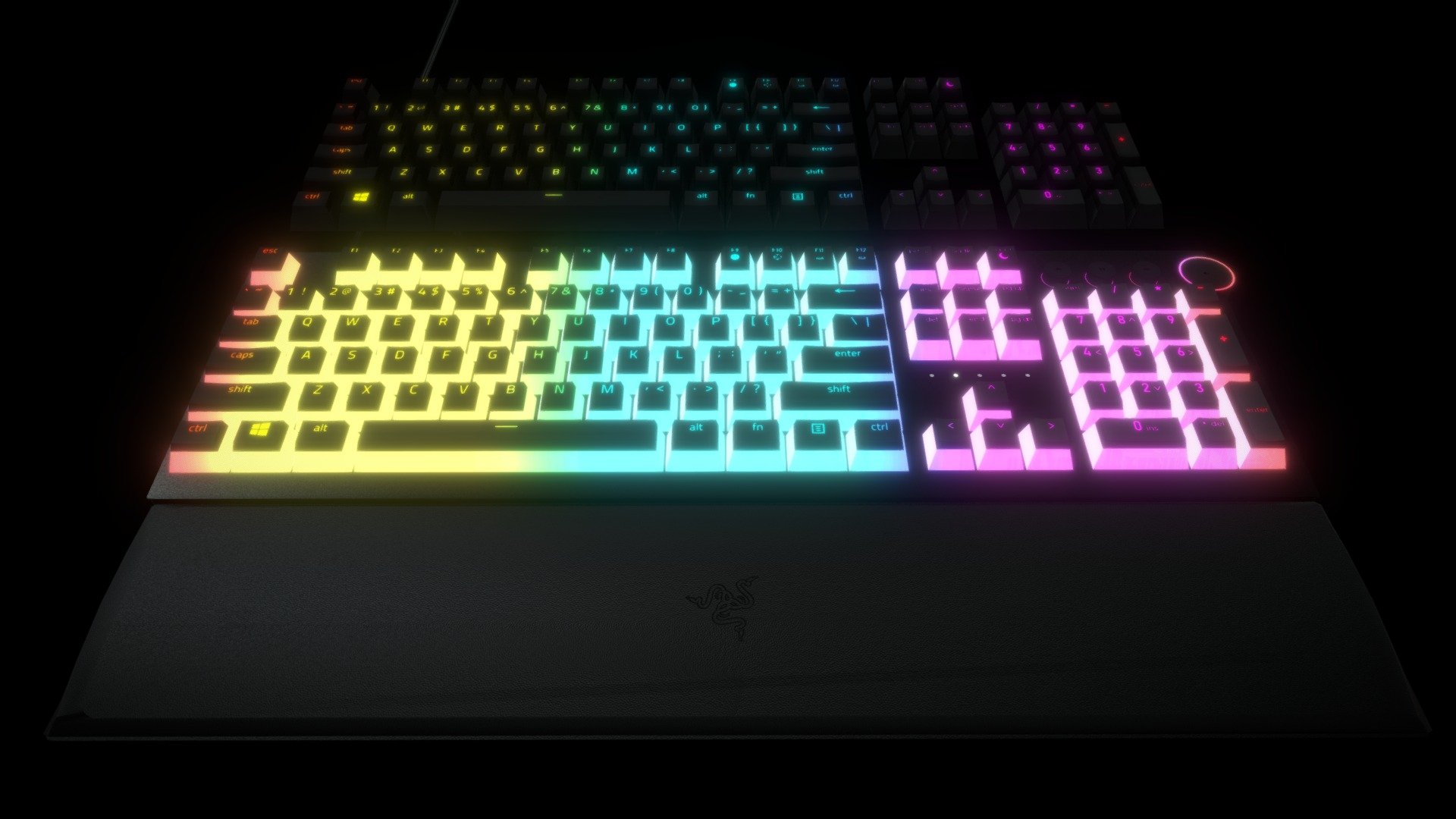Keyboard Razer Huntsman V2 Normal/Pudding Keycap 3D model by lmef2009