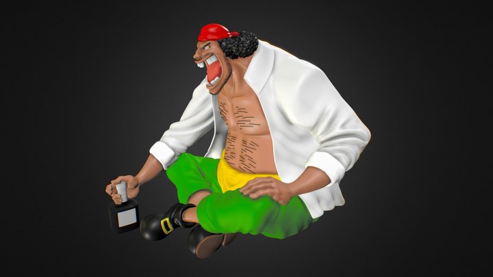 BlackBeard - One Piece Fanart 3D Model