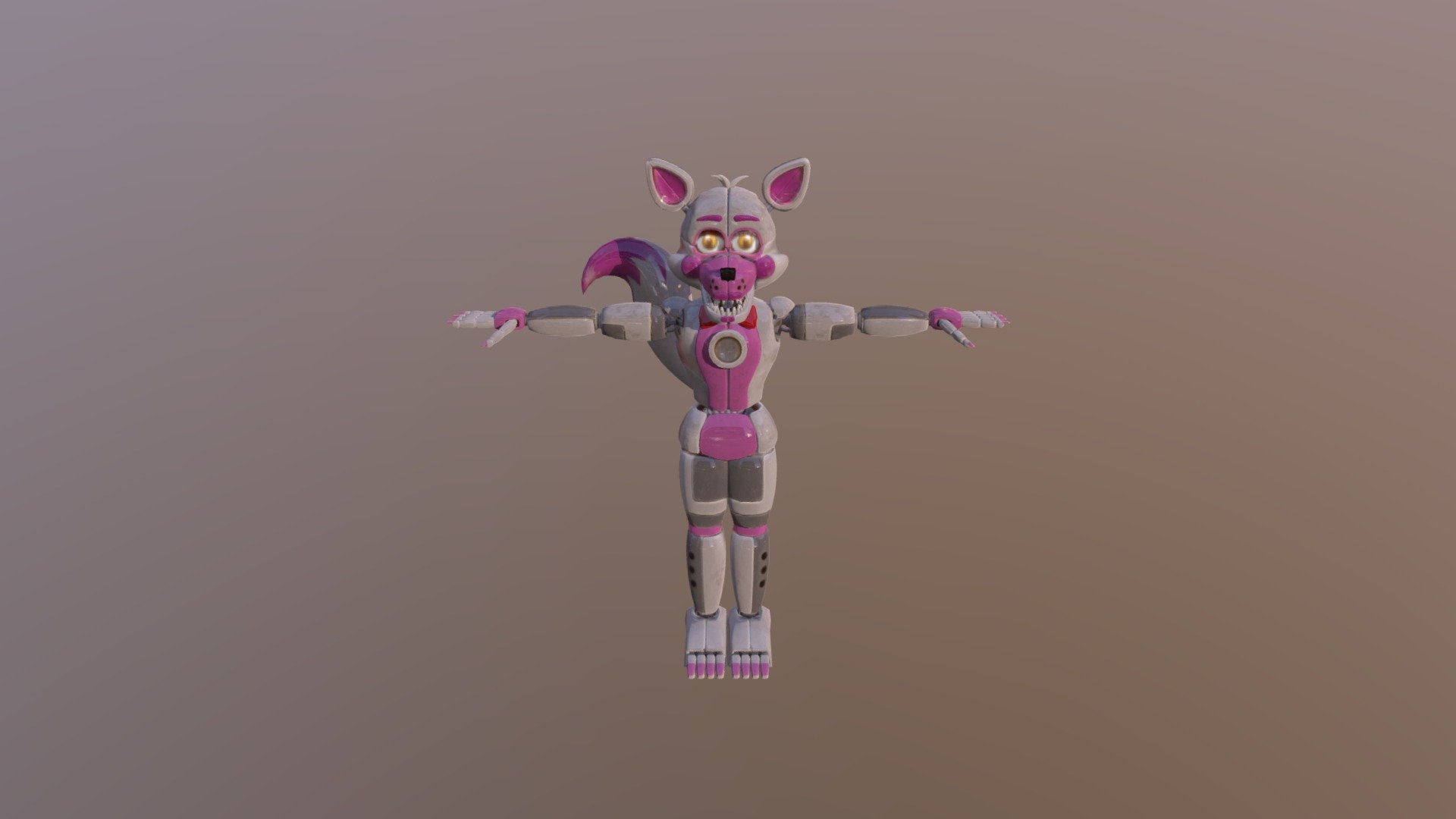 Funtime Foxy Help Wanted Usdz D Model By FNAF B Sketchfab