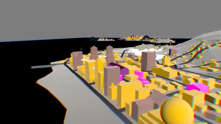 Southside City Map 3D Model