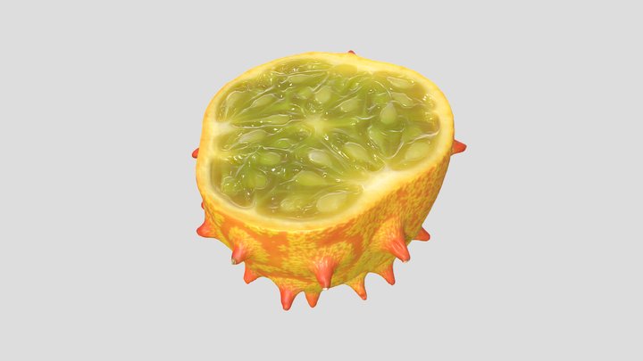 3D Scan - Kiwano Half 2 3D Model