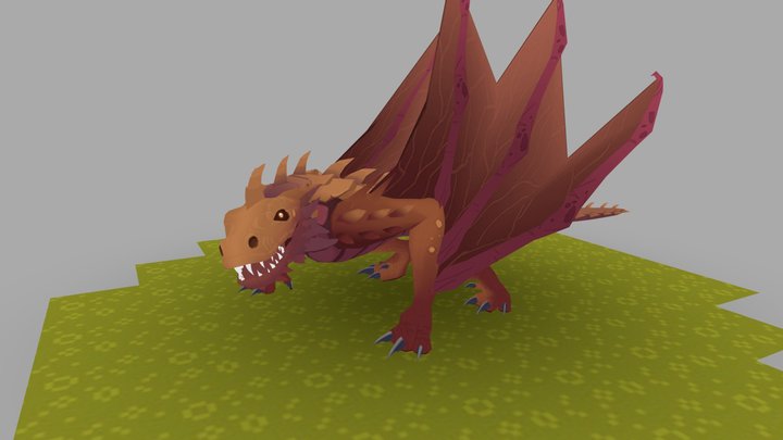 DragonFire T-Rex Dragon 3D Model