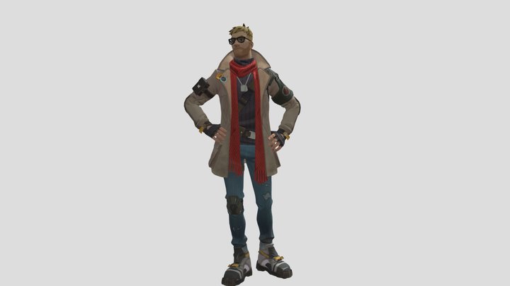 Animated Jones - Fortnite Shattered – Modello 3D gratuito STL