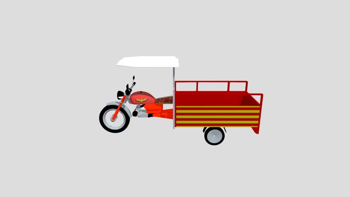 Chingchi Rickshaw Tuk Tuk auto rickshaw 3D Model
