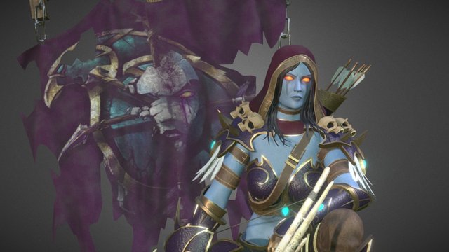 Sylvanas Windrunner. 3D Model