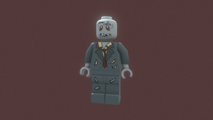 Lego Zombie 3D Model