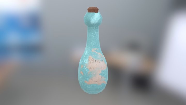 Old Bottle 3D Model