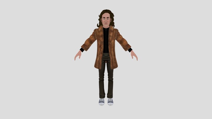 John Lennon The Rooftop 3D Model