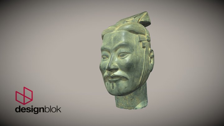 Terracotta Warrior Head 3D Model