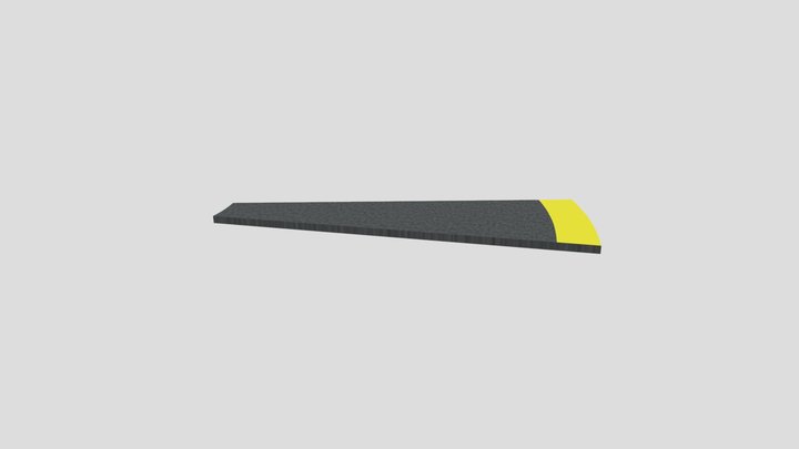 MAG Yellow Left One Meter Curve 15 – Modèle 3D gratuit STL