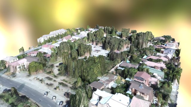 Plaza de Santiago, resolución 3cm/píxel. 3D Model