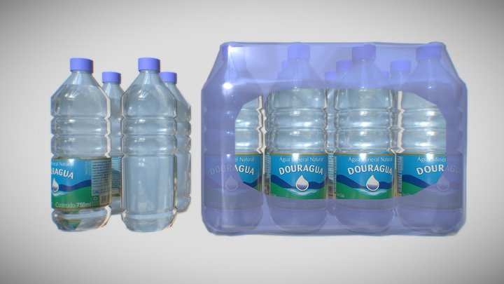 Water Bottles 3D Model