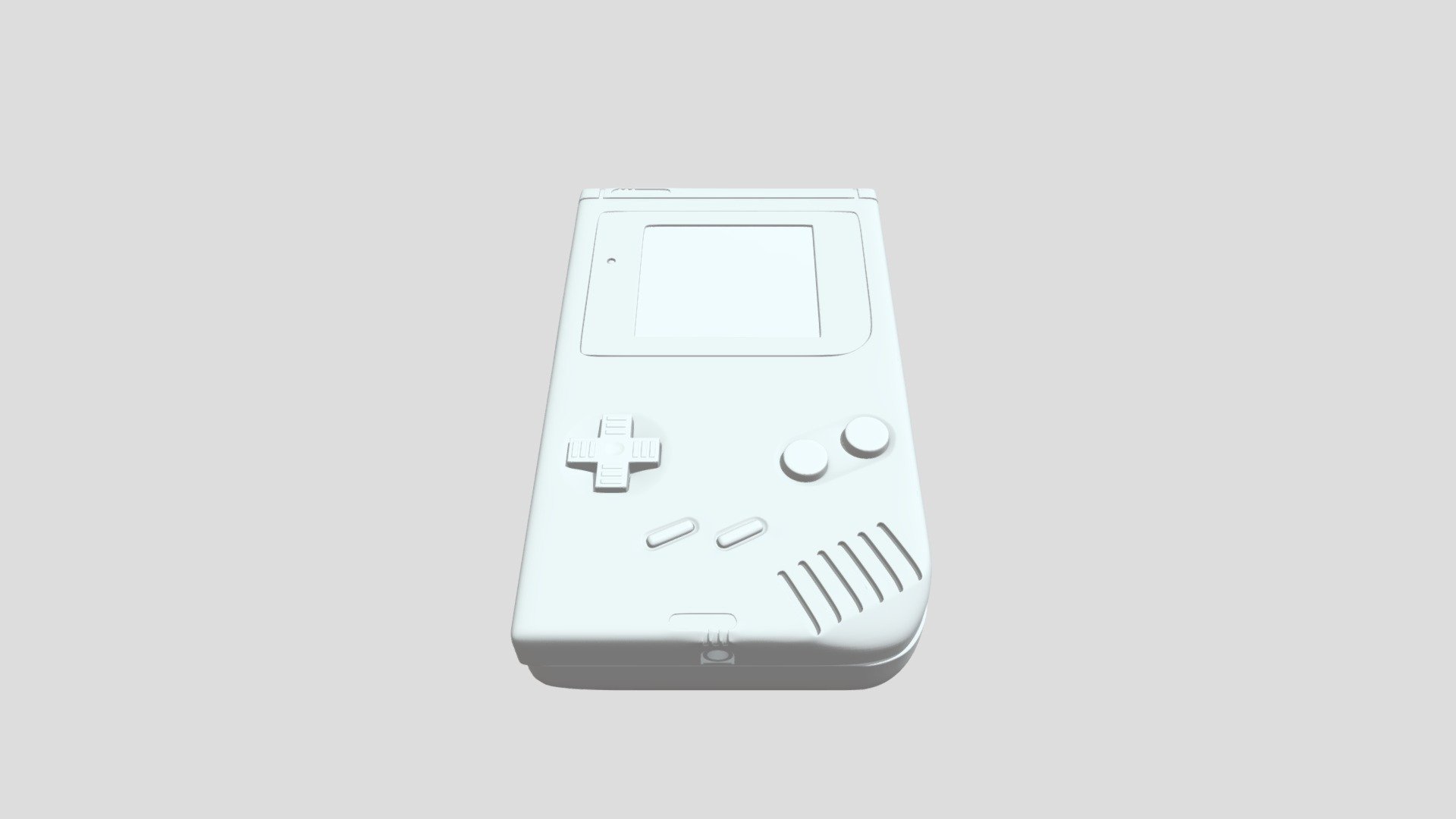 Nintendo Game Boy 1989 - High Poly Model