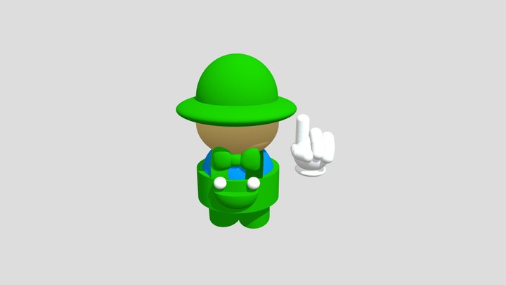 Bimbo the farmer 3D Model