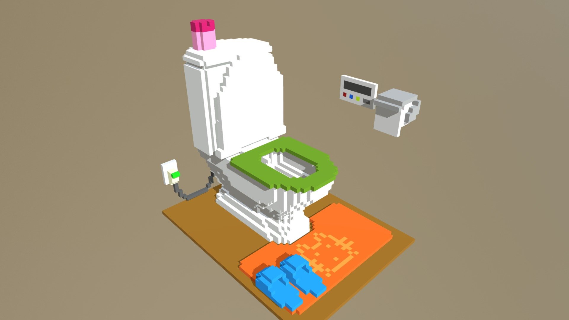 Restroom - 3D model by tokoya [300e9d2] - Sketchfab